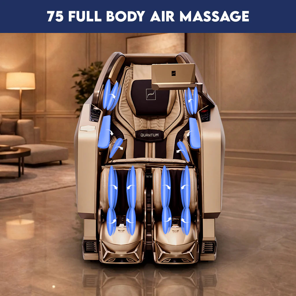 XD PRO massage rollers inside Zerava Quantum chair mechanism