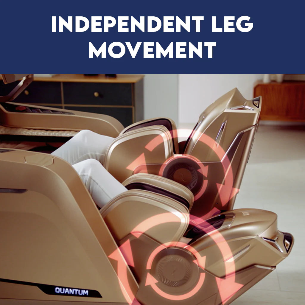XD PRO massage rollers inside Zerava Quantum chair mechanism