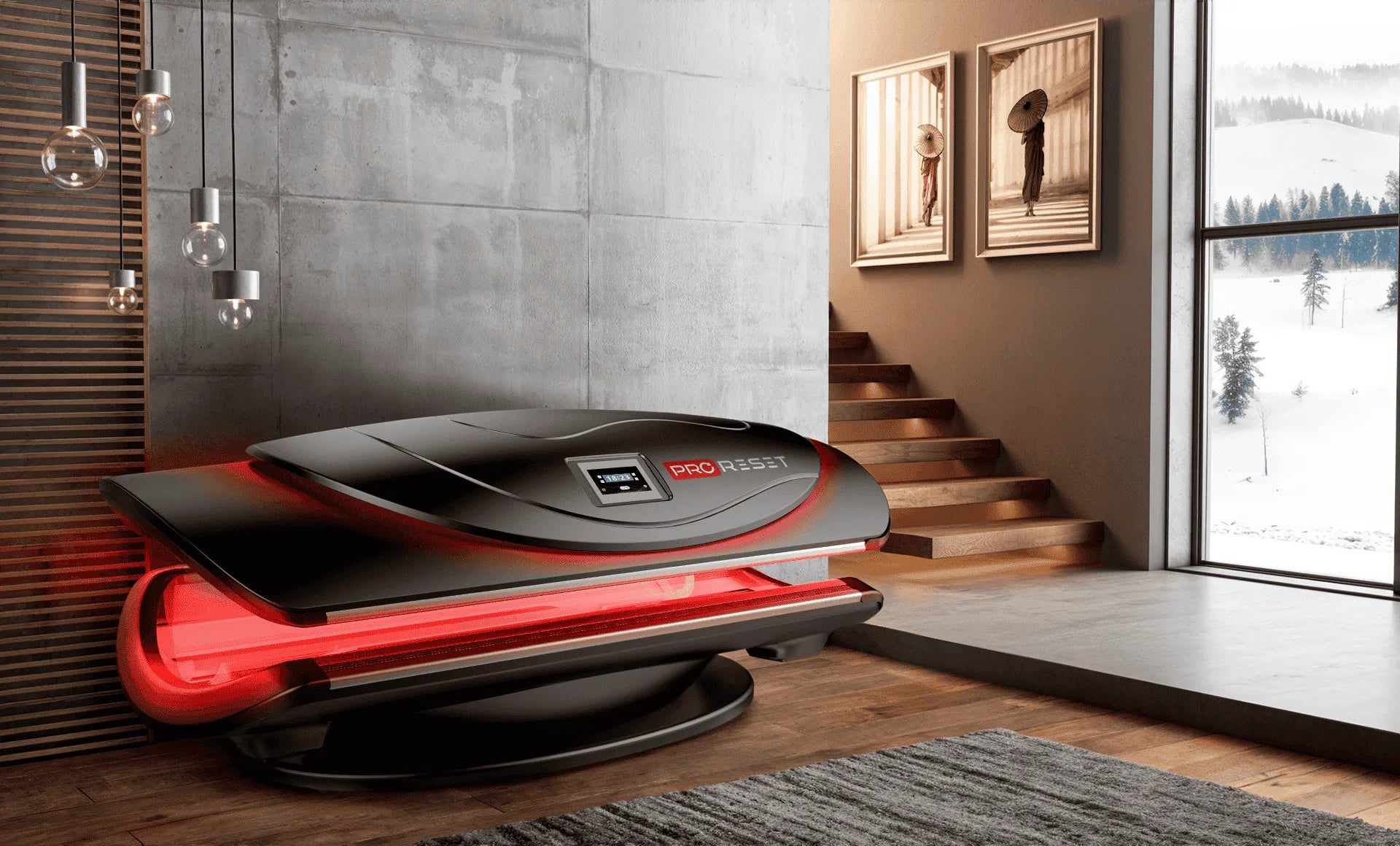 Zerava ProReset AuraLight full-body red light therapy bed
