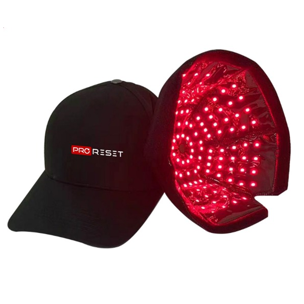 Zerava ProReset Red Light Cap with 660 nm red and 850 nm near-infrared LEDs for scalp wellness"