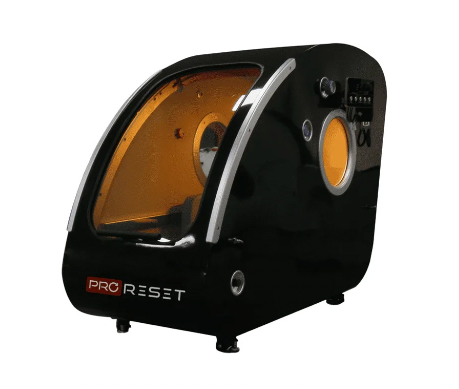 Zerava ProReset Vista luxury seated hyperbaric lounge with three windows
