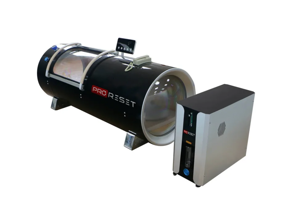 Zerava ProReset Orbit luxury horizontal hyperbaric chamber with three windows