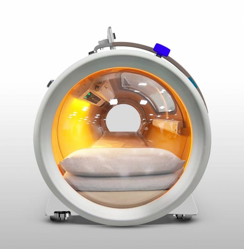 Zerava ProReset Orbit luxury horizontal hyperbaric chamber with three windows