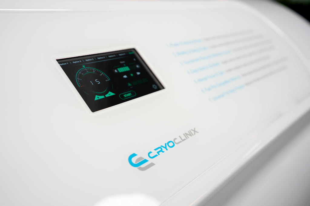 Zerava device with digital display on a white background