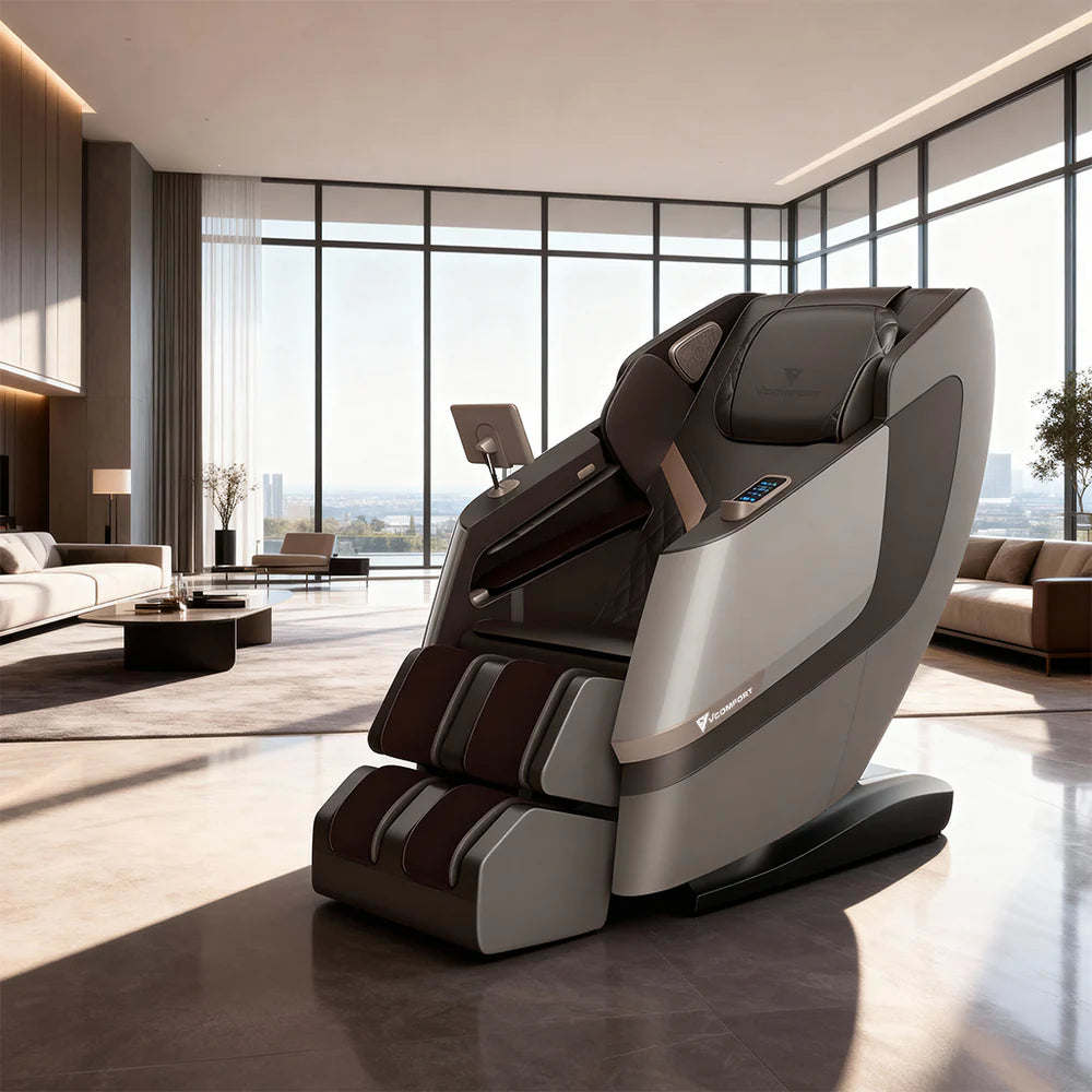 Zerava Xavier Duo Pro Modern massage chair in a luxurious living room.