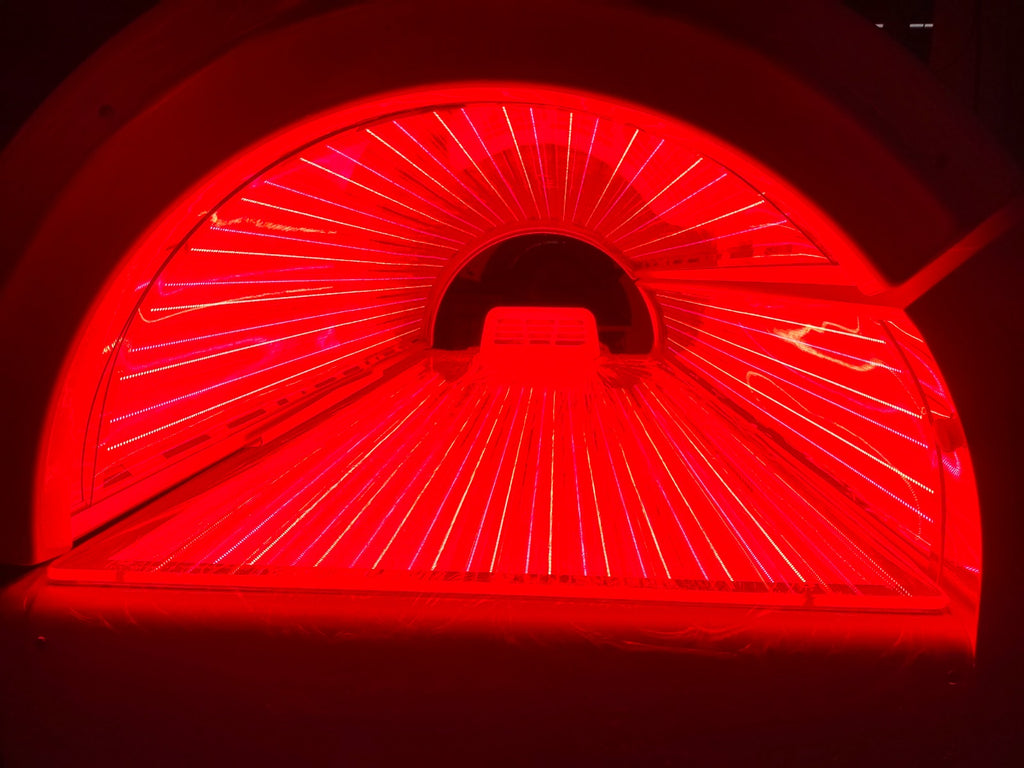 Zerava red light therapy pad used at home for pain relief and relaxation