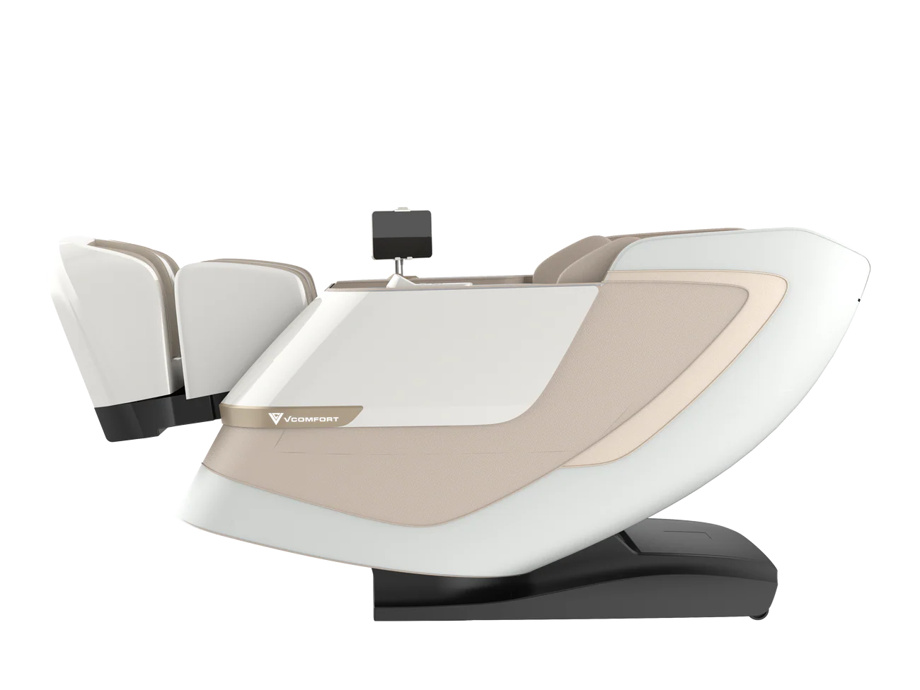 Zerava Massage chair with beige and white design on a white background