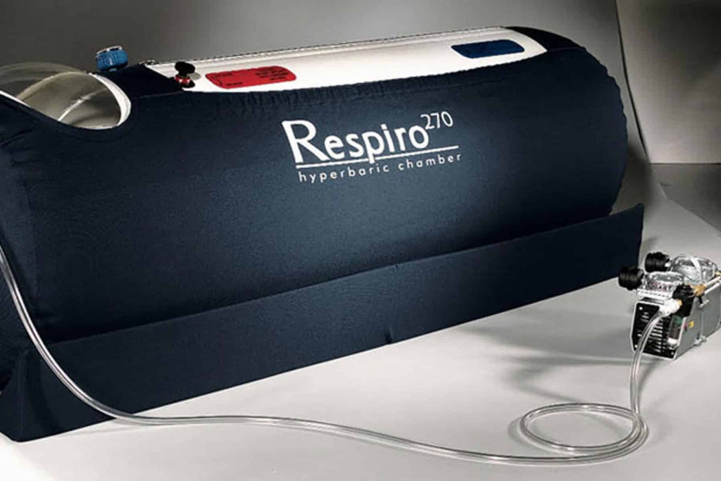 Respiro hyperbaric chamber on a white background